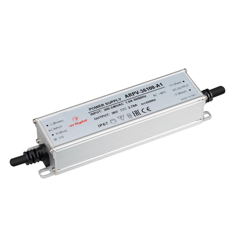 Блок питания ARPV-36100-A1 (36V, 2.78A, 100W) (Arlight, IP67 Металл, 3 года)