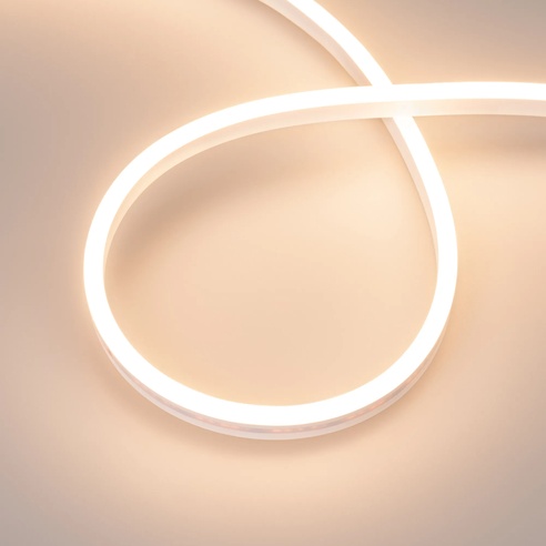 Лента светодиодная герметичная AURORA-PS-A120-12x6mm 24V Warm3000 (10 W/m, IP65, 2835, 5m) (Arlight, Силикон)