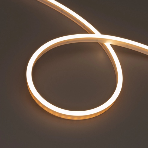 Лента герметичная WAVE-SIDE-PU-A120-06x12mm 24V Warm3000 (8 W/m, IP68, 3m, wire x1) (Arlight, Вывод боковой, 3 года)