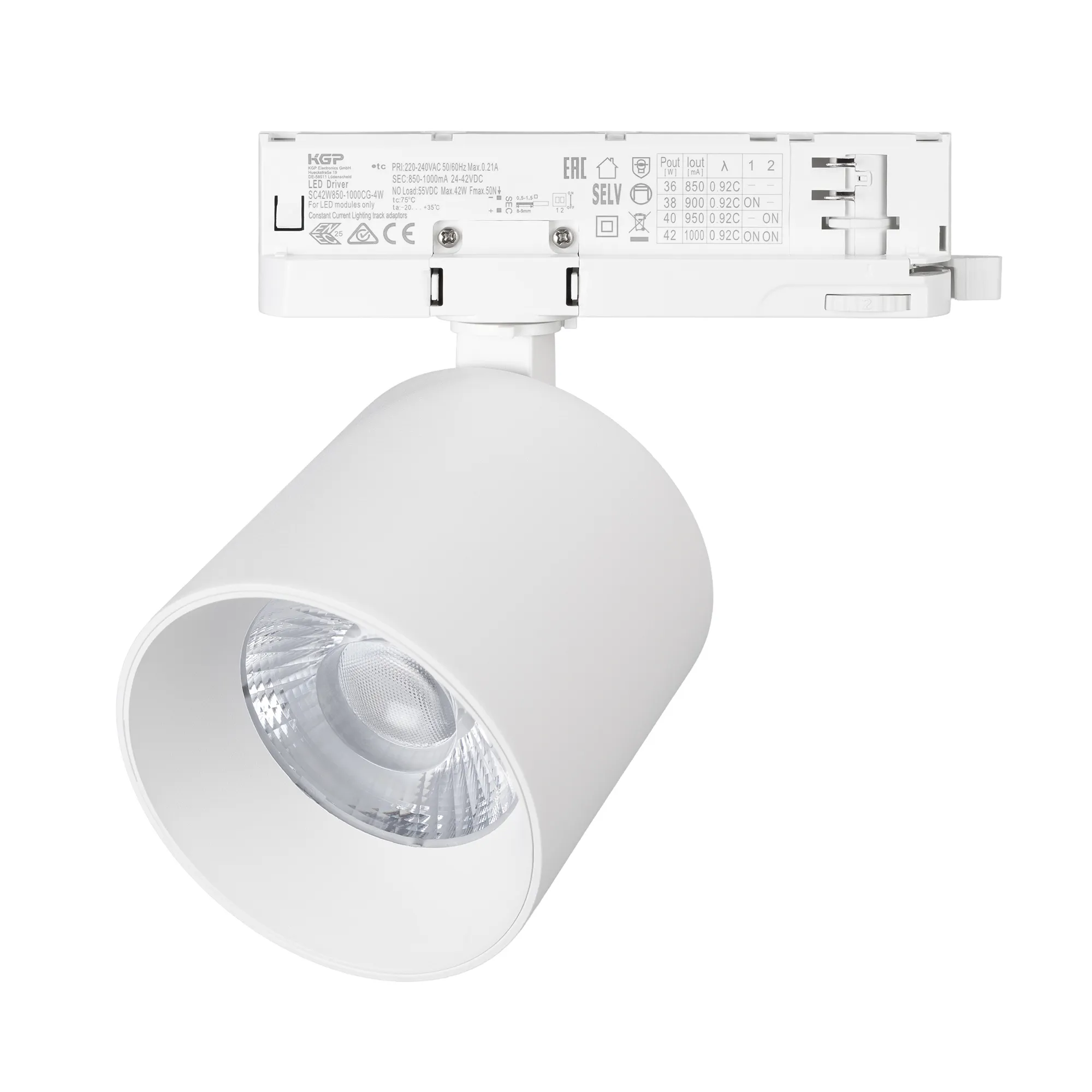 Светильник LGD-DYKE-4TR-R100-36W Day4000 (WH, 20 deg, 230V, DALI) (Arlight, IP20 Металл, 5 лет) - изображение товара