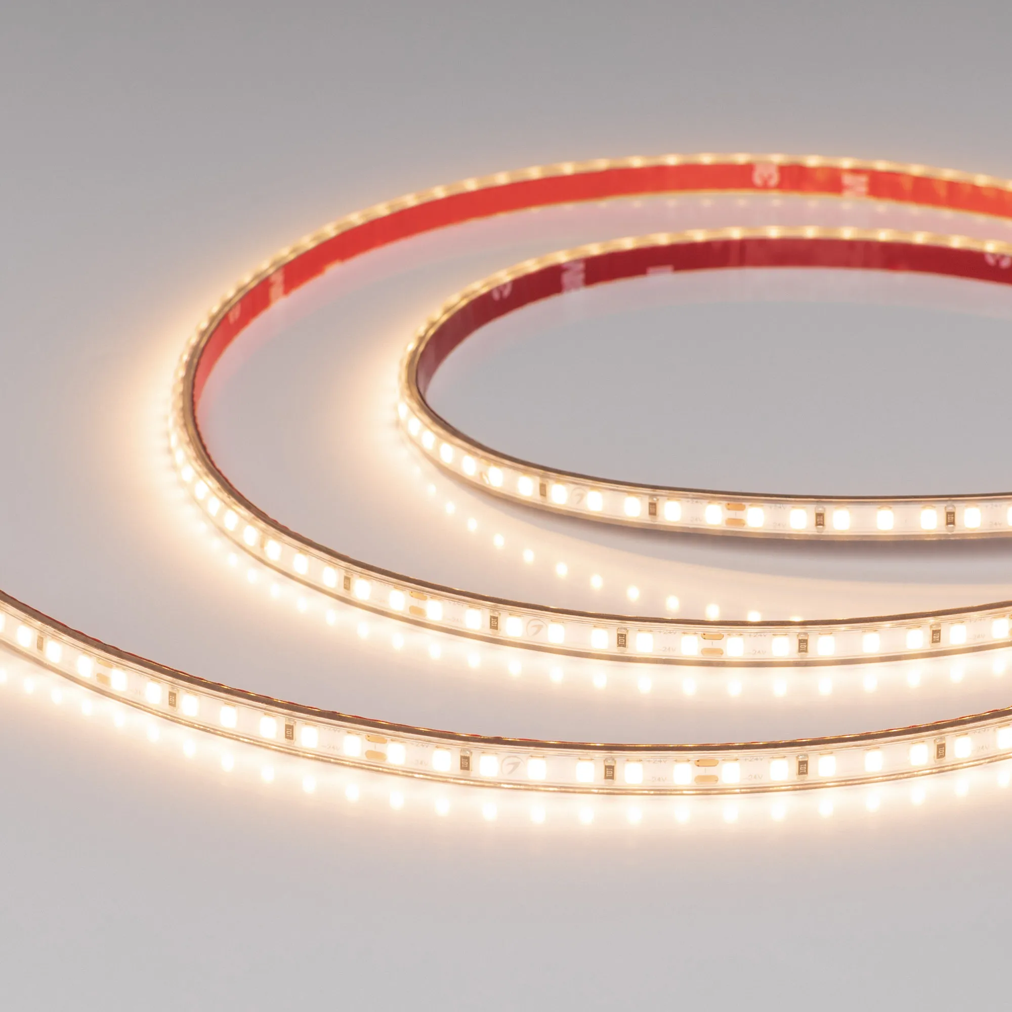 Лента герметичная RTW-PS-A140-7mm 24V Warm3000 (10 W/m, IP67, 5m) (Arlight, CRI>90)