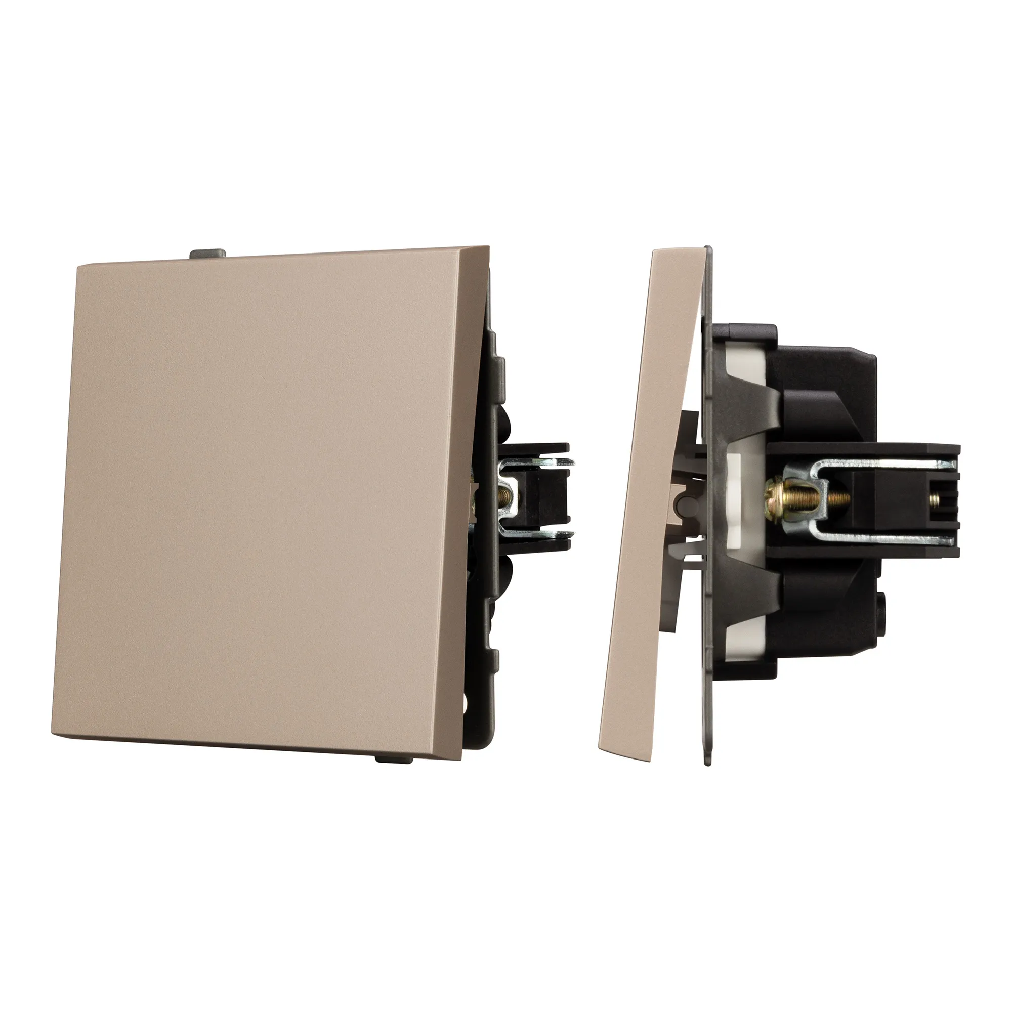 Механизм выключателя одноклавишный проходной SWT-TENDO-MKP1-PL-GD (230V, 10A) (Arlight, -) - изображение товара