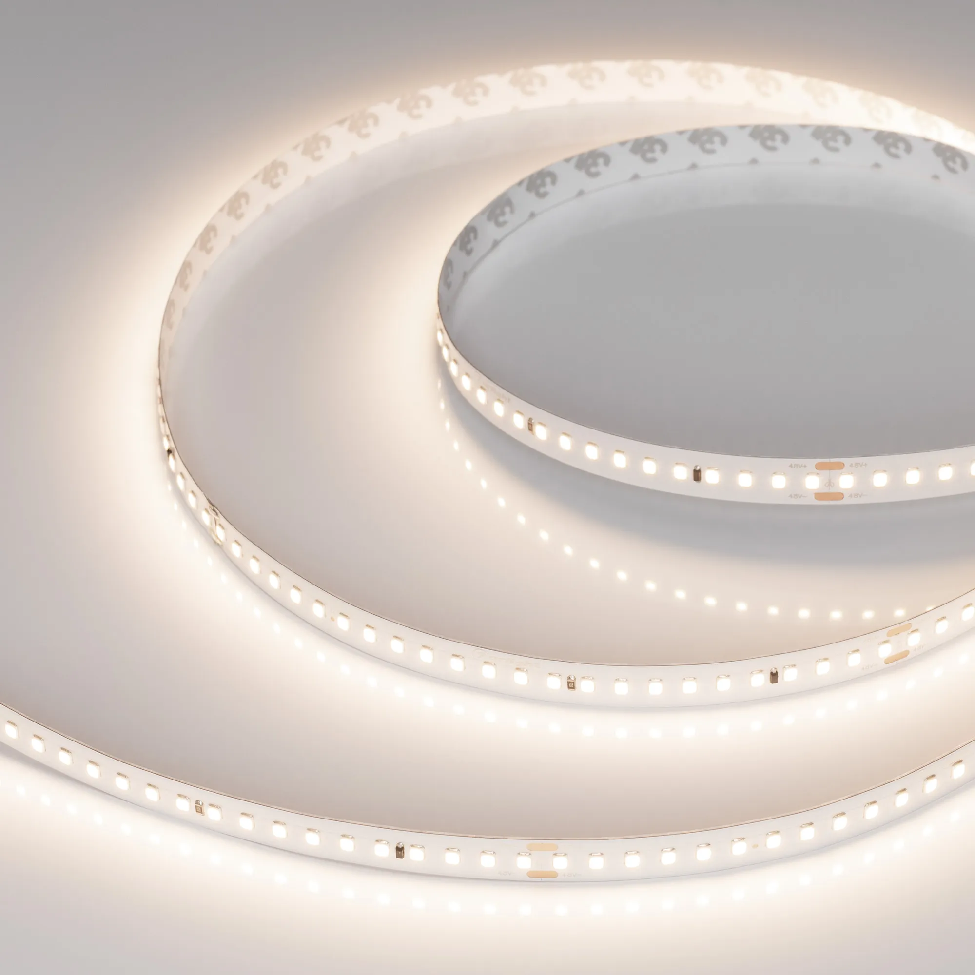 Лента светодиодная IC-A144-12mm 48V Warm3500 (5.8 W/m, IP20, 2835, 50m) (Arlight, 5.8 Вт/м, IP20) - изображение товара