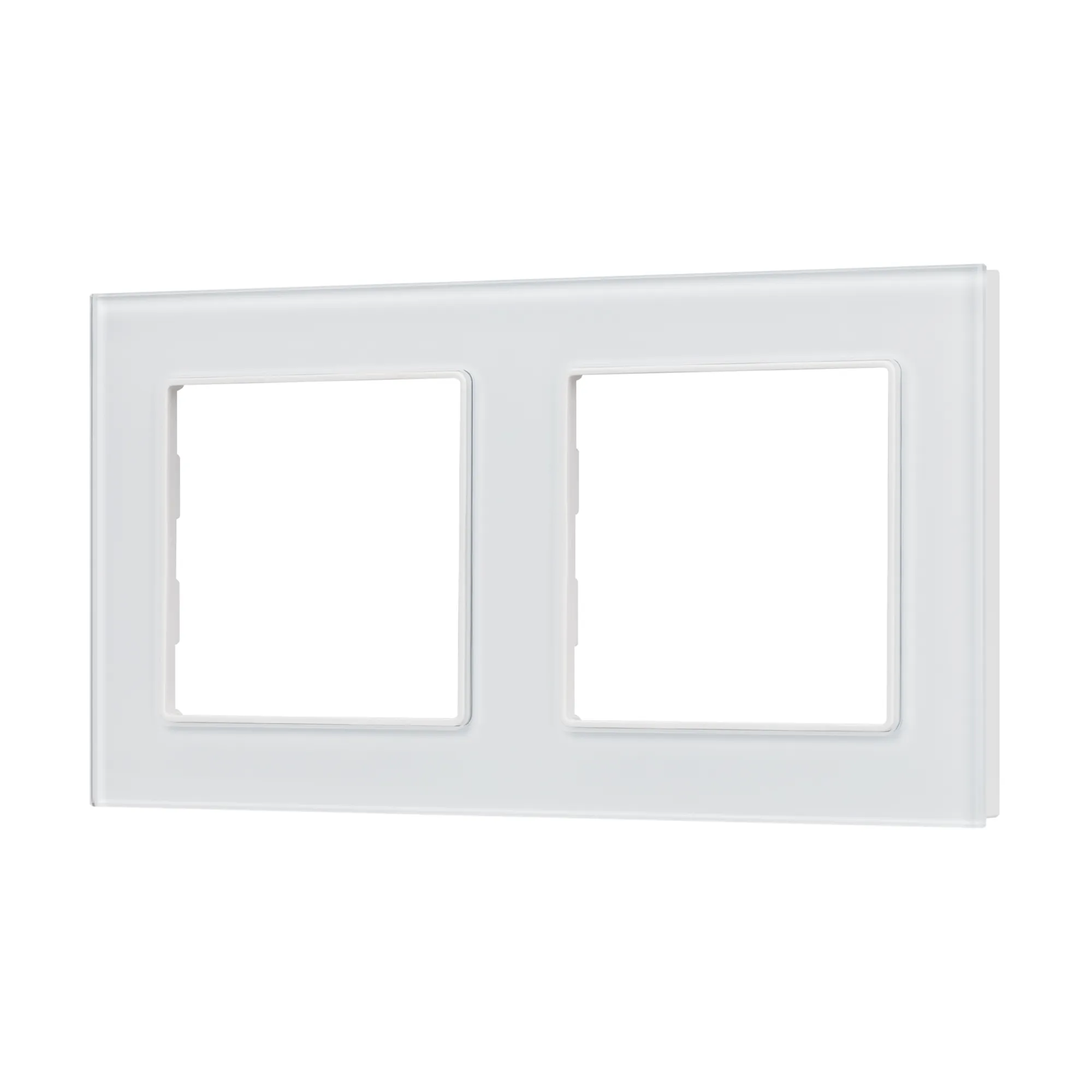 Рамка стеклянная FRM-GLARE-GS-2-WH (Arlight, -)