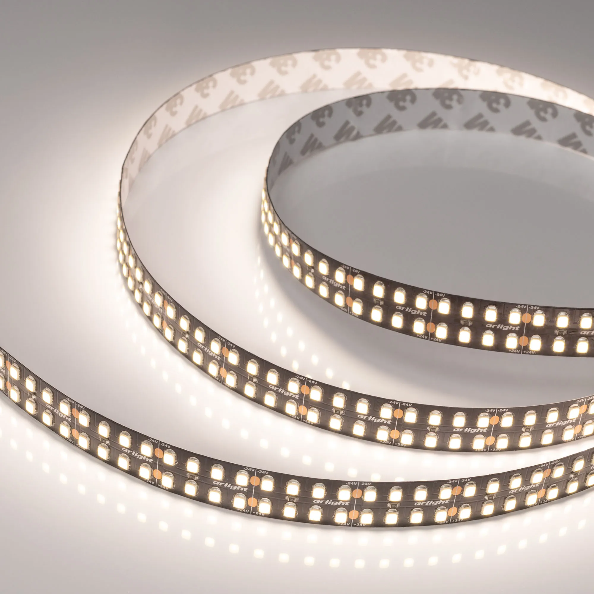 Лента светодиодная RT-A320-BLACK-15mm 24V Day4000 (24 W/m, IP20, 2835, 5m) (Arlight, высок.эфф.150 лм/Вт) - изображение товара