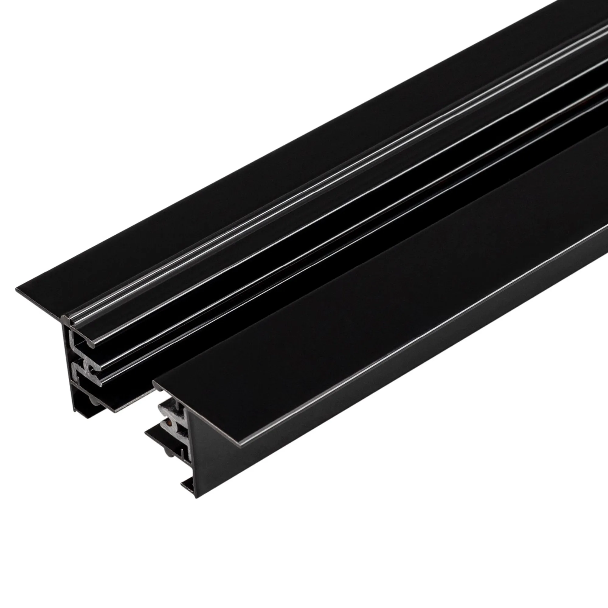 Трек LGD-2TR-TRACK-F-2000-BK-M (C) (Arlight, IP20 Металл, 3 года) - изображение товара