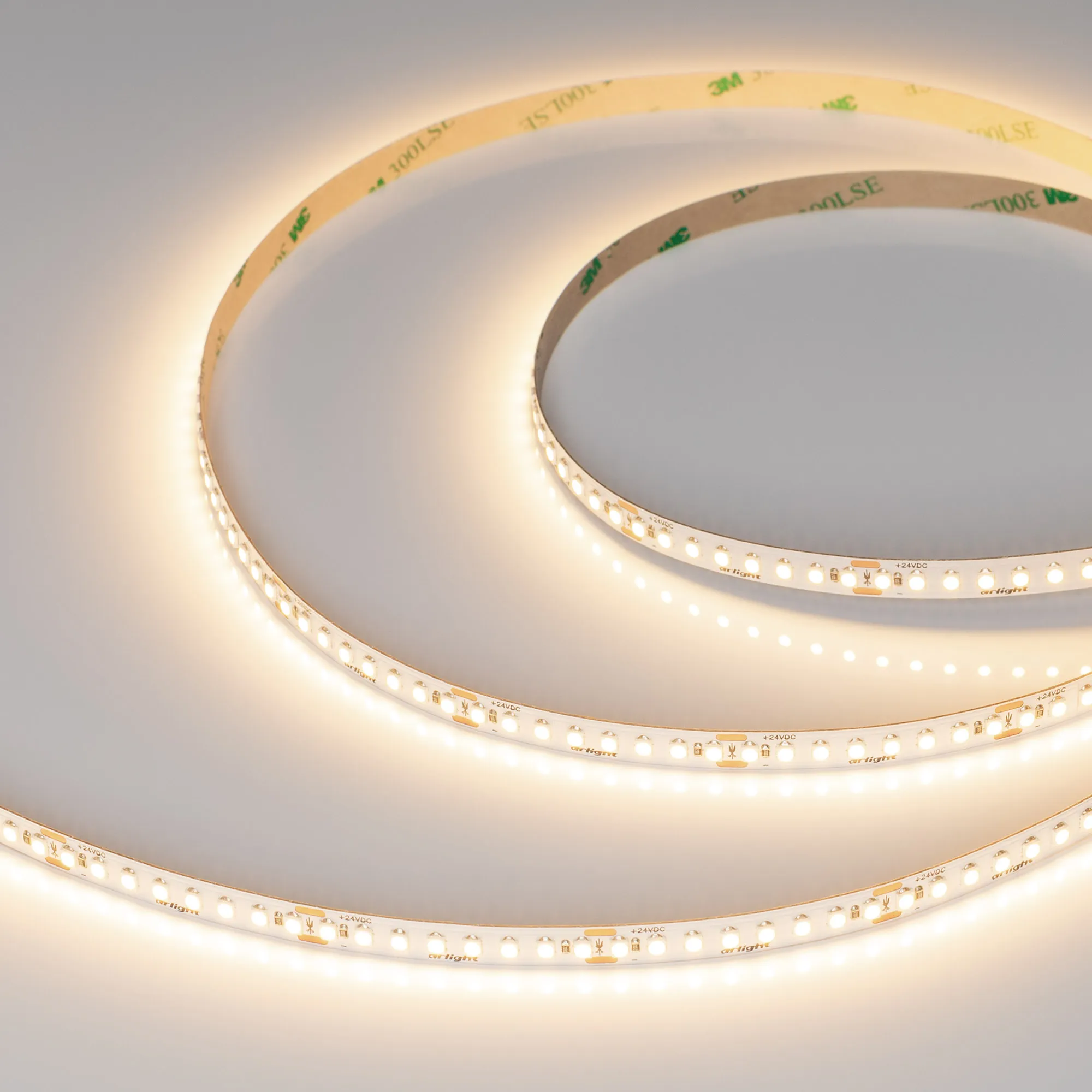 Лента UL-A176-8mm 24V Warm3000 (15 W/m, IP20, 5m) (Arlight, 7 лет)