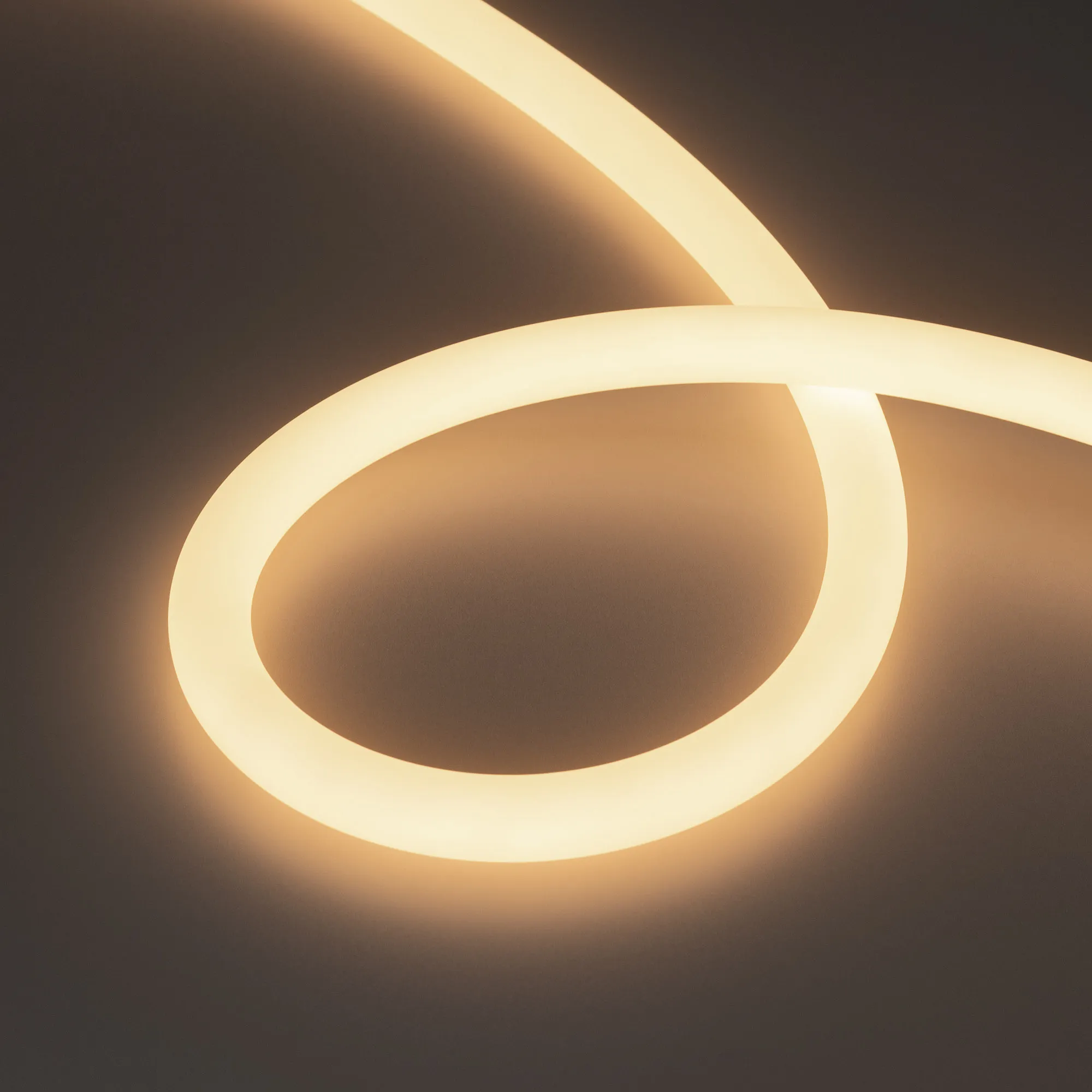 Лента светодиодная герметичная MOONLIGHT-TOP-A336-D18mm 24V Warm3000 360deg (14.4 W/m, IP65, 2835, 5m, wire x1) (Arlight, Вывод прямой, 3 года) - изображение товара